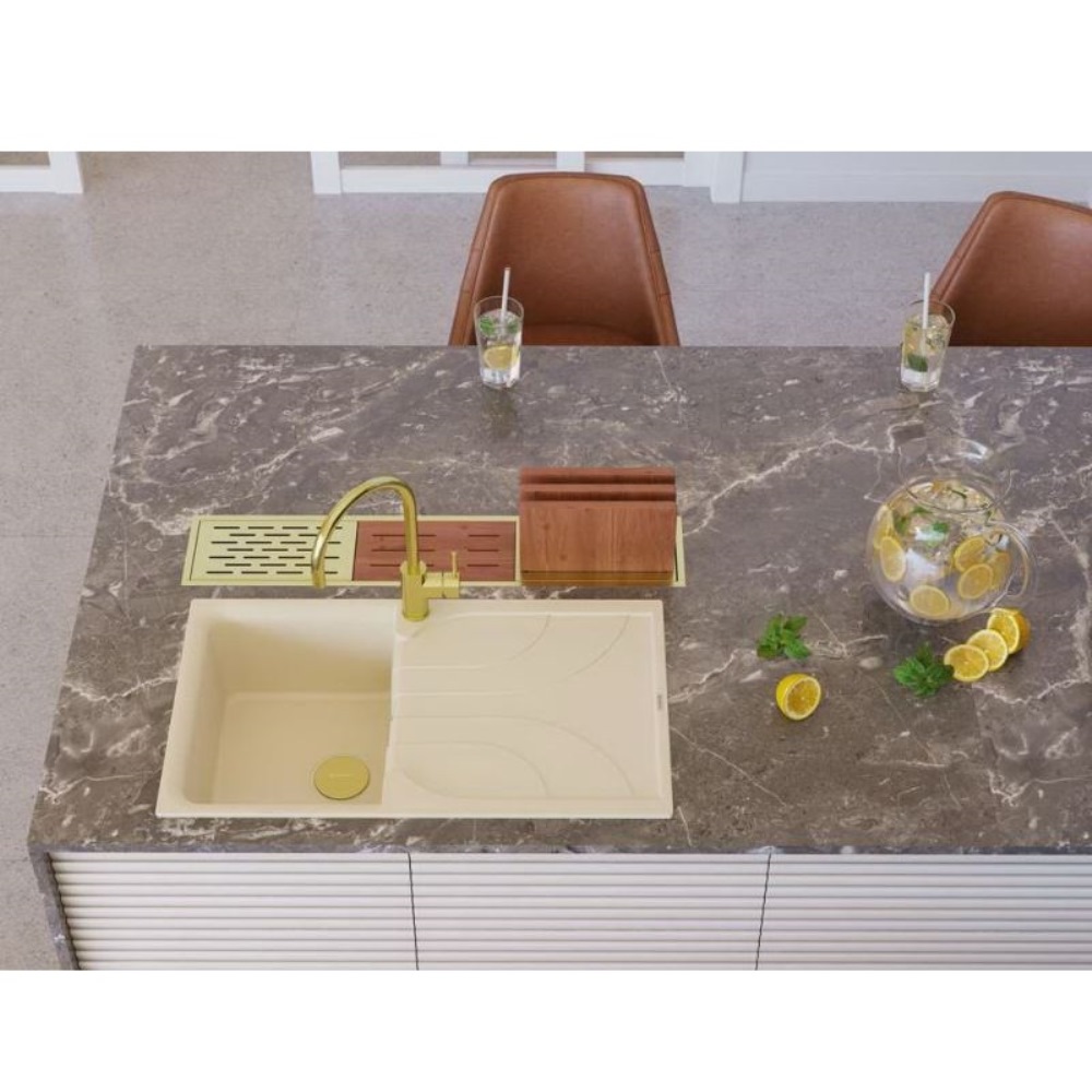 Мойка кухонная Omoikiri Yasugata 86 Серый матовый 4993546 — изображение 3