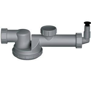 Сверхплоский сифон Omoikiri S-01 с отверстием для стиральной машины без выпуска 4996119