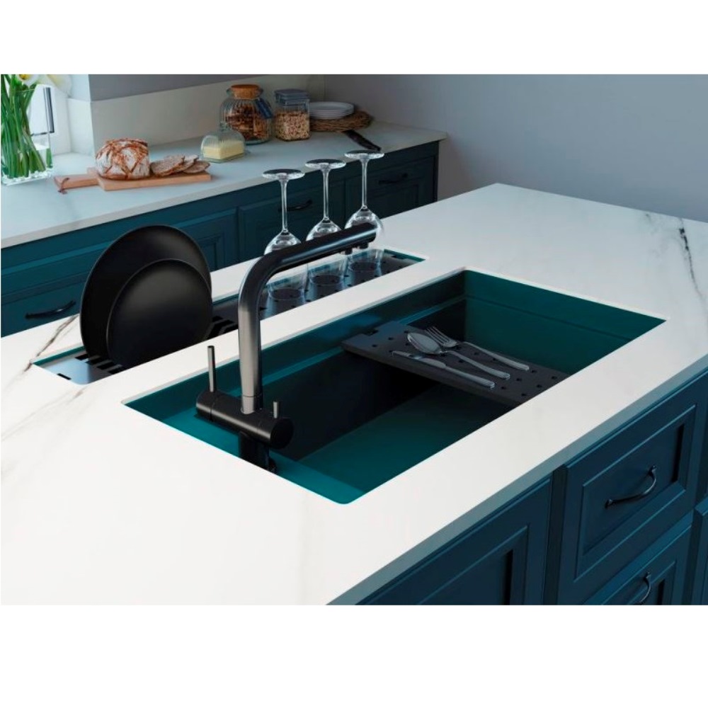 Мойка кухонная Omoikiri Kinaru 86 Белый матовый 4997026 — изображение 2