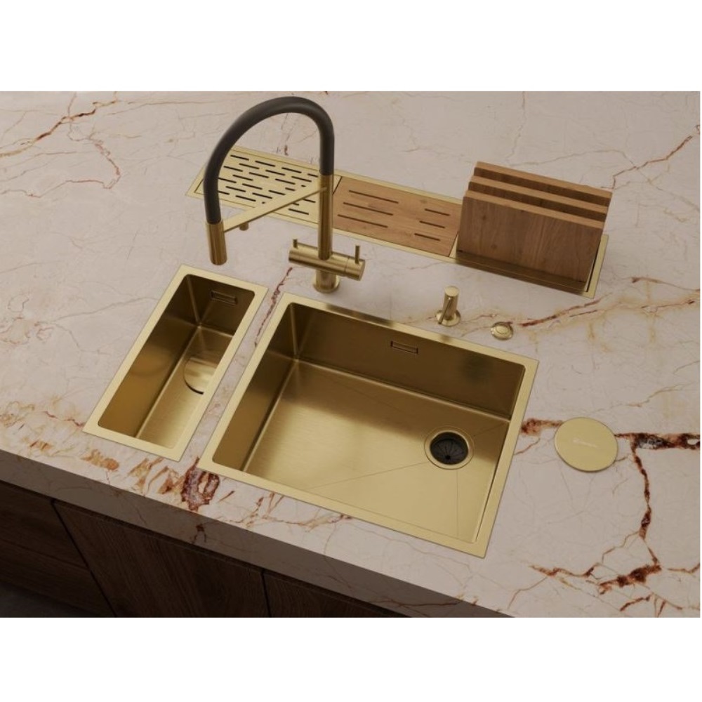Мойка кухонная Omoikiri Taki Side 54 Золото светлое 4997092 — изображение 2